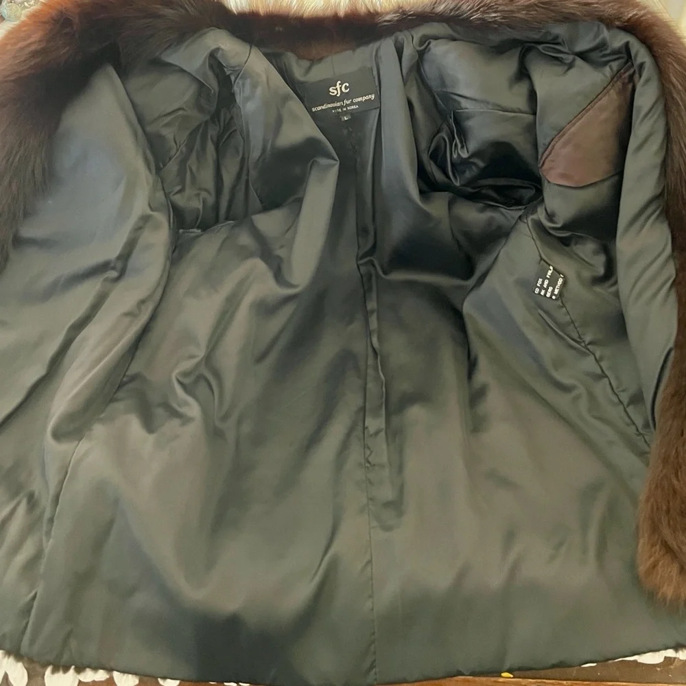 Vintage / Mink~Fox Fur Coat / Luxurious & Stunning - Picture 15 of 16